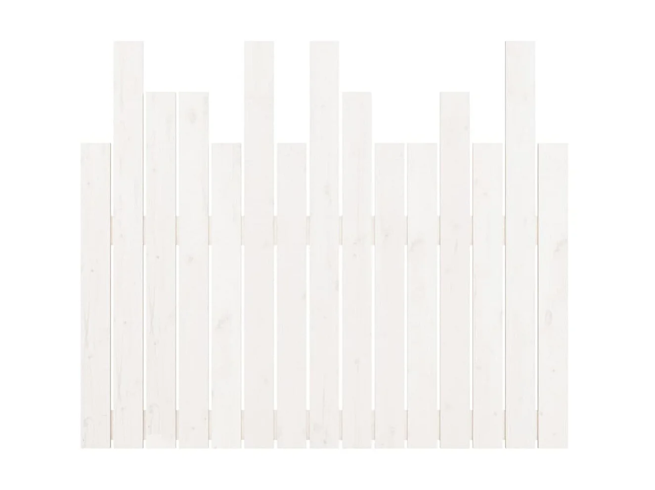 Tête de lit murale Blanc 95,5x3x80 cm Bois massif de pin POI92914 BonneVie Meuble