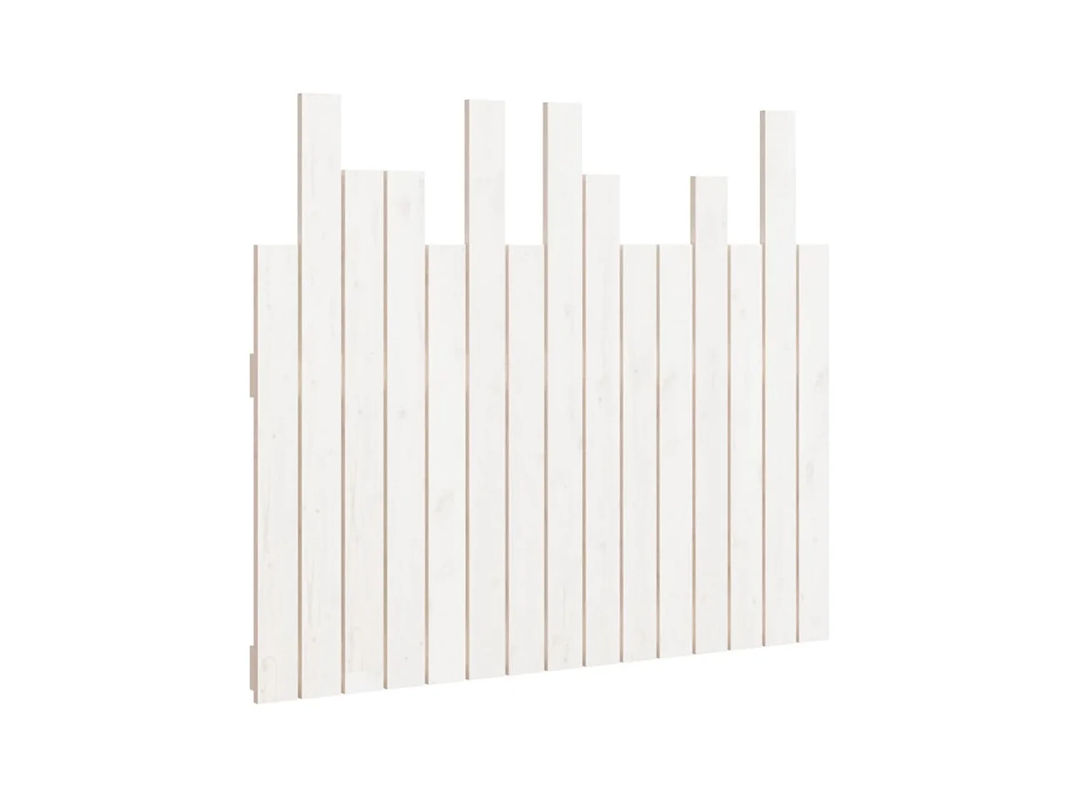 Tête de lit murale Blanc 95,5x3x80 cm Bois massif de pin POI92914 BonneVie Meuble