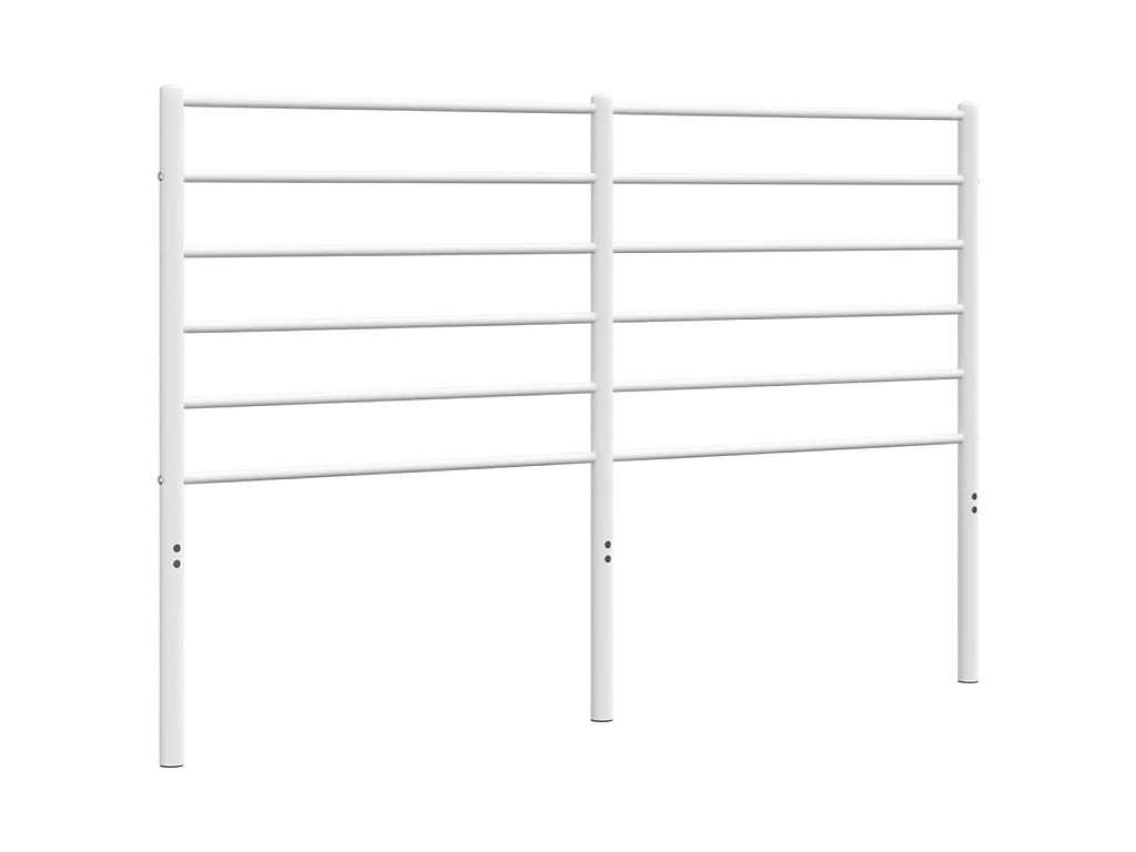 Tête de lit métal blanc 135 cm POI94994 BonneVie Meuble