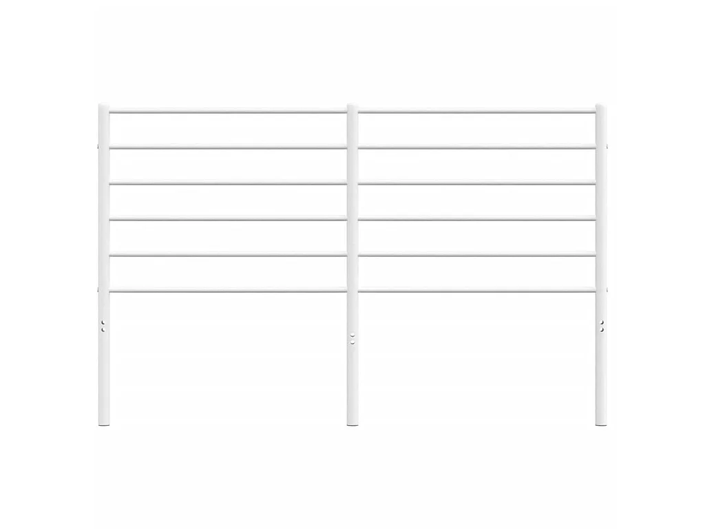 Tête de lit métal blanc 135 cm POI94994 BonneVie Meuble