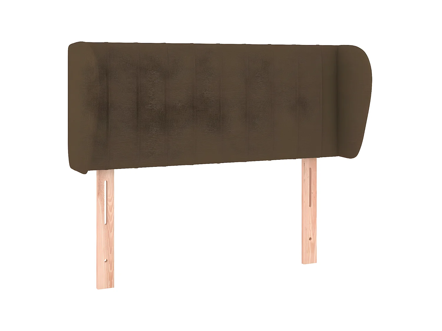 Tête de lit avec oreilles Marron Foncé 83x23x78,88 cm Tissu LKC53999 BonneVie Meuble