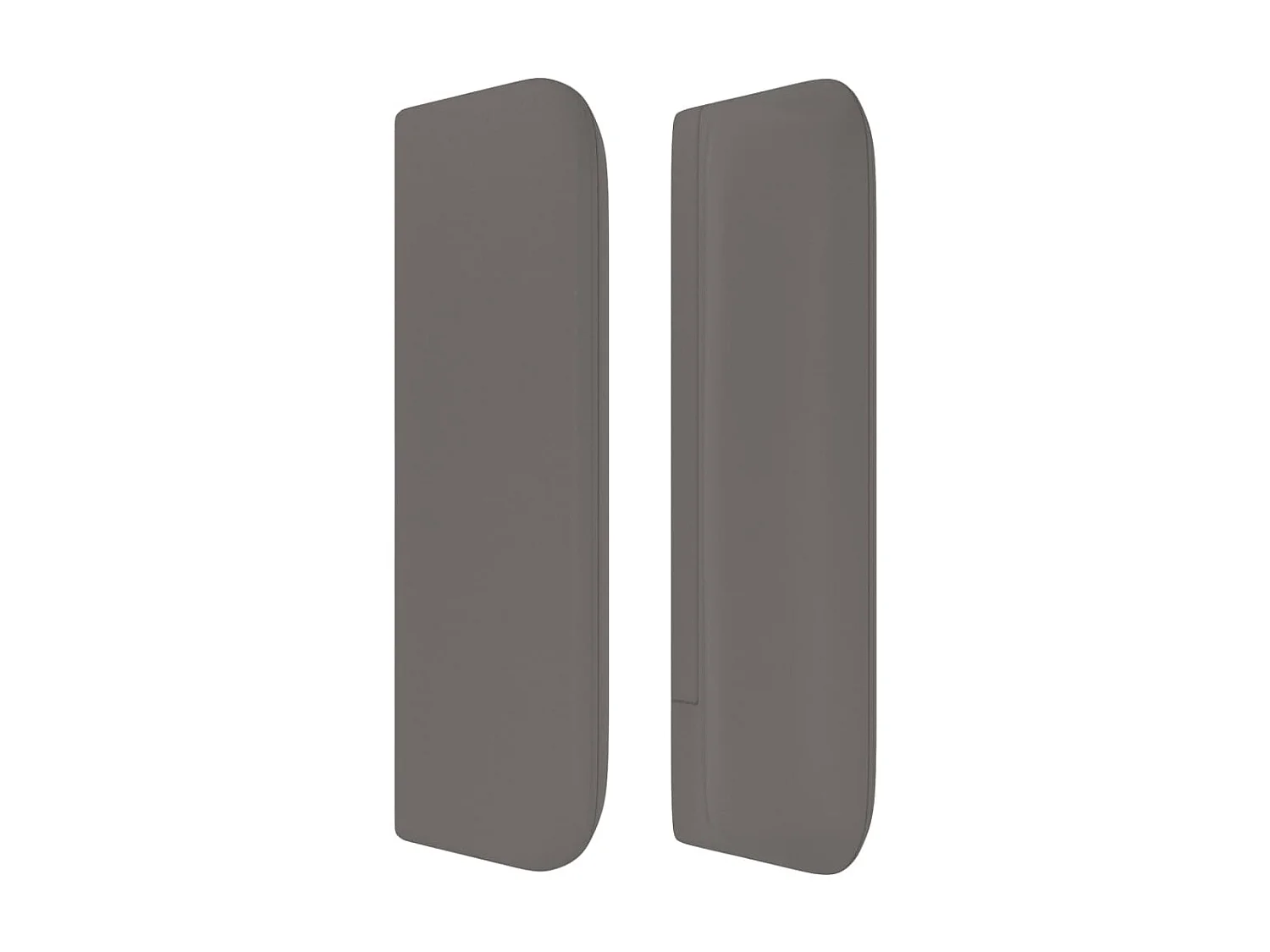 Tête de lit avec oreilles Gris 147x16x78/88 cm Similicuir POI23465 BonneVie Meuble