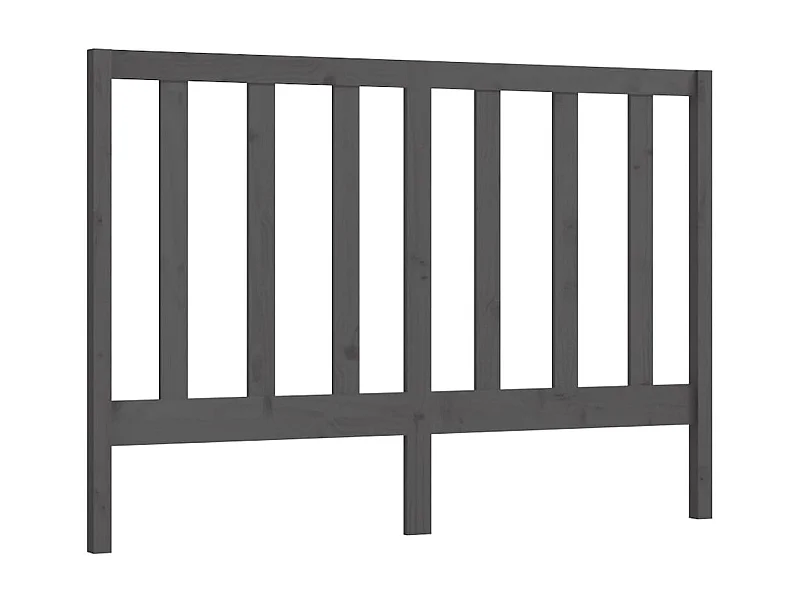 Tête de lit Gris 141x4x100 cm Bois massif de pin POI21381 BonneVie Meuble