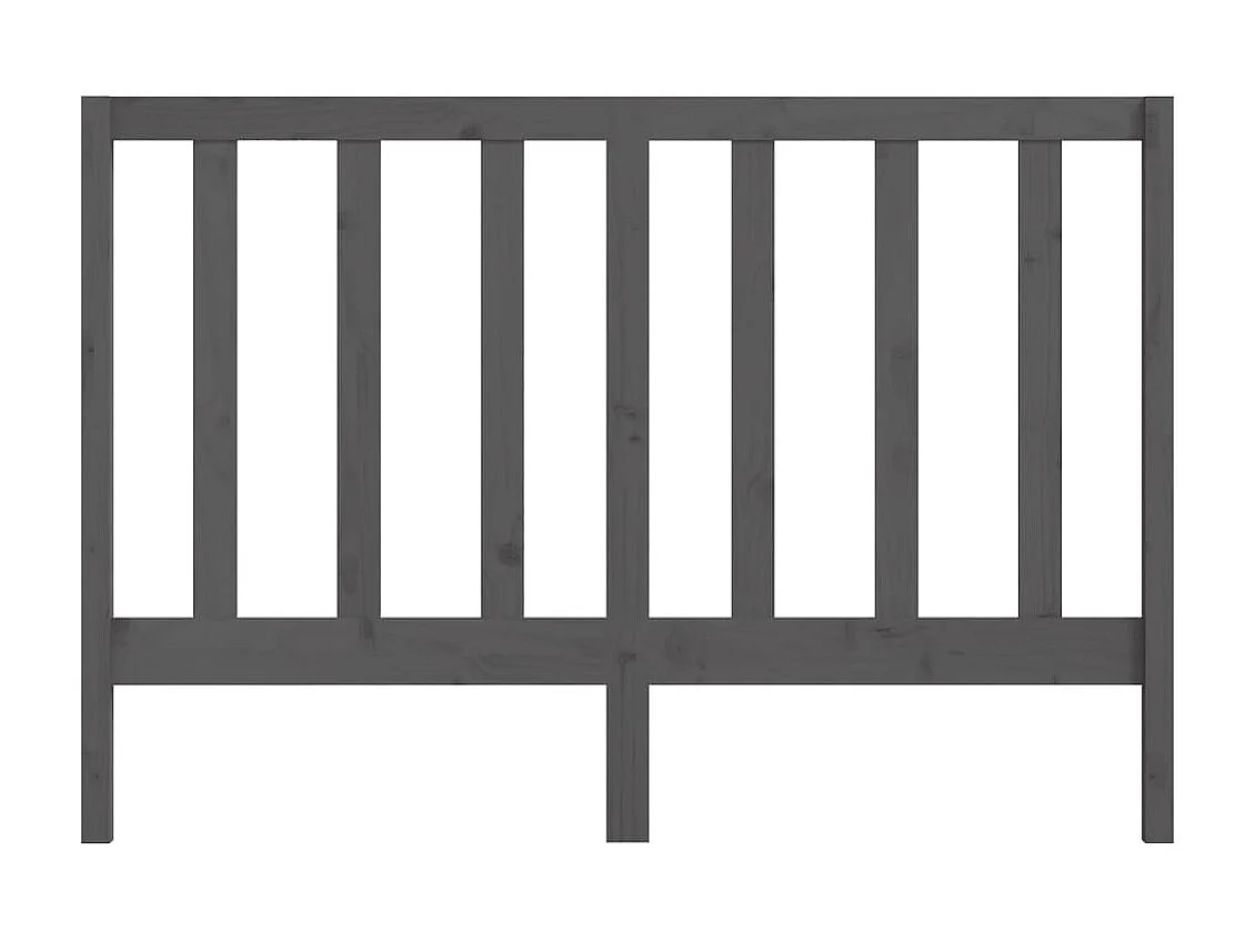 Tête de lit Gris 141x4x100 cm Bois massif de pin POI21381 BonneVie Meuble