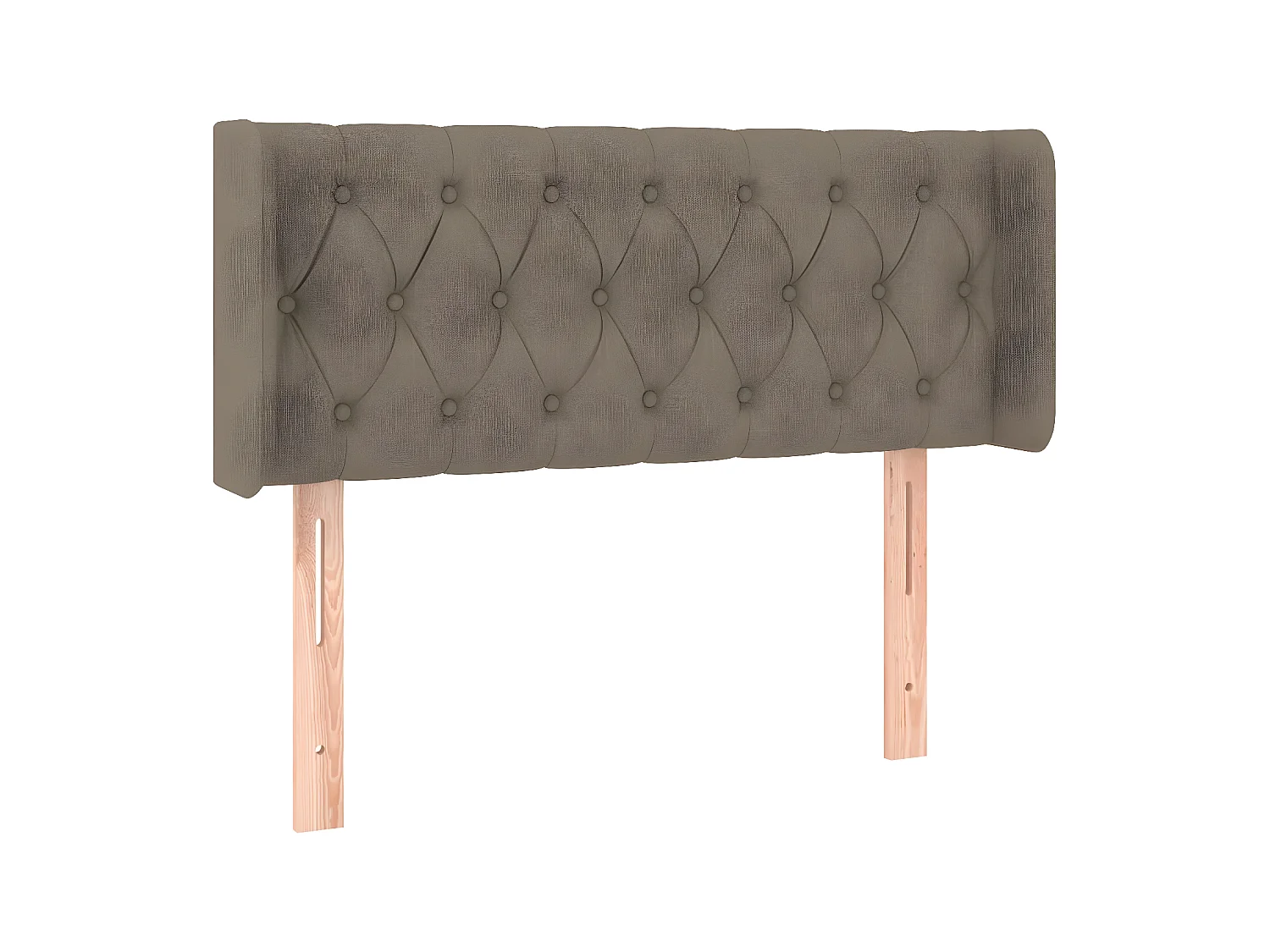 Tête de lit avec oreilles Taupe 103x16x78,88 cm Tissu PEWV90191 BonneVie Meuble