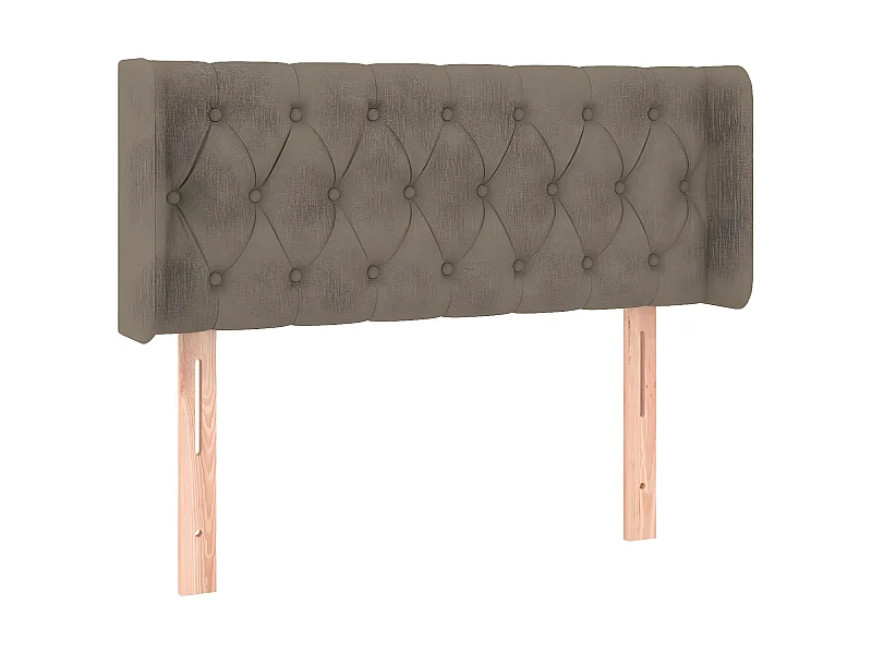 Tête de lit avec oreilles Taupe 103x16x78,88 cm Tissu PEWV90191 BonneVie Meuble