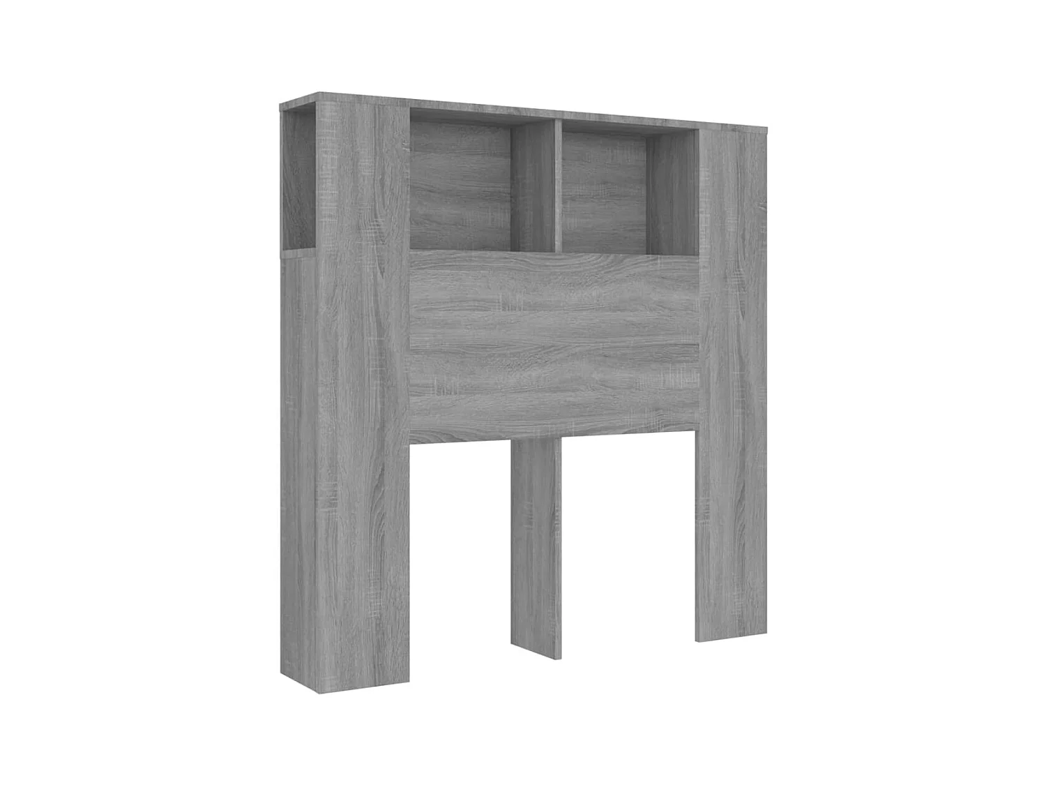 Armoire de tête de lit Sonoma gris 100x18,5x104,5 cm POI42844 BonneVie Meuble