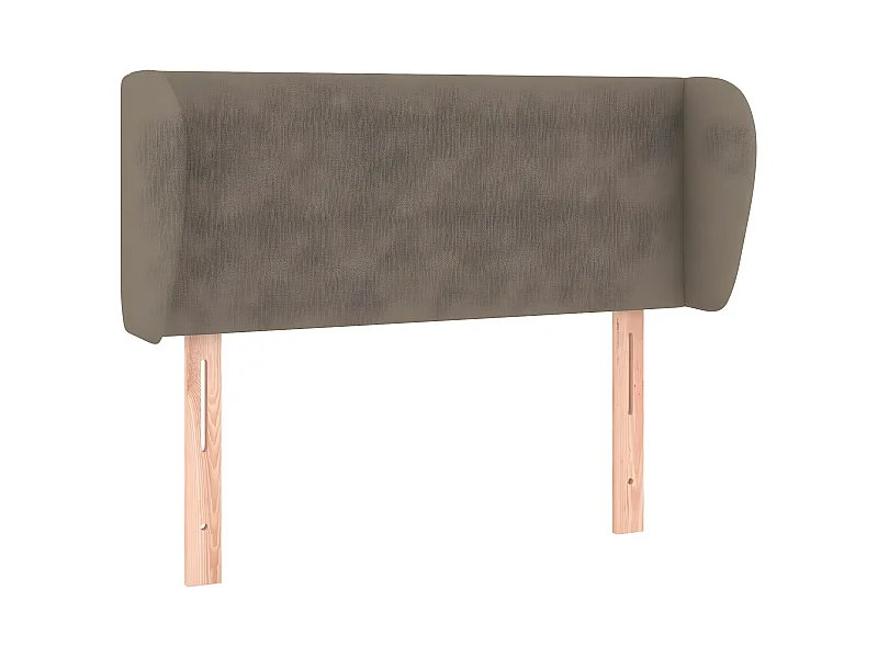 Cabeceira cama abas tecido 93x23x78/88 cm cinzento-acastanhado PT599776