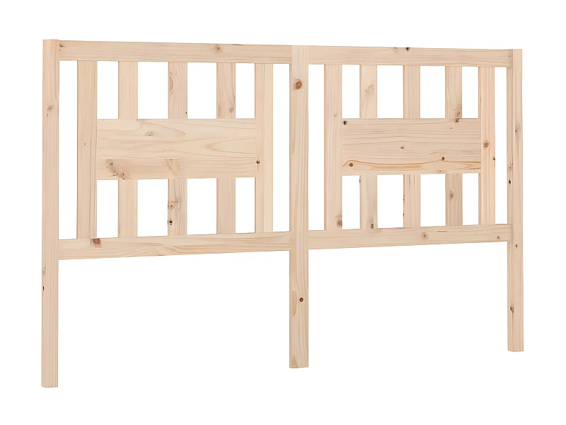 Testiera | Testata del letto per Letto 206x4x100 cm in Legno Massello di Pino