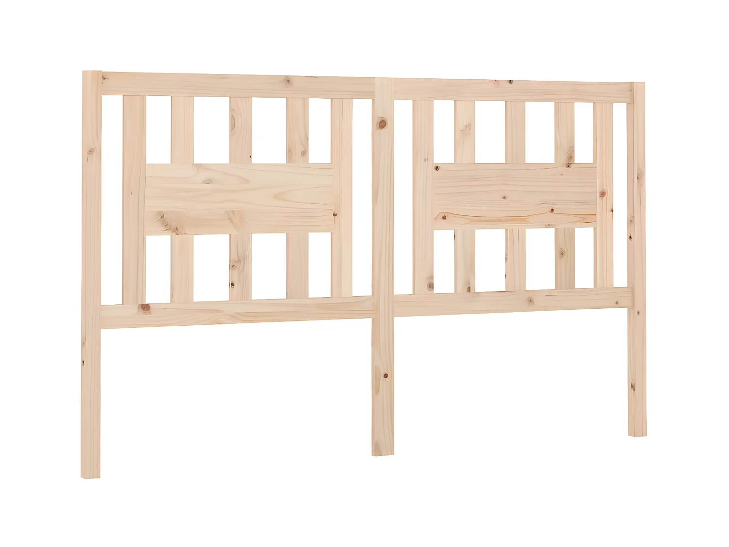 Testiera | Testata del letto per Letto 206x4x100 cm in Legno Massello di Pino