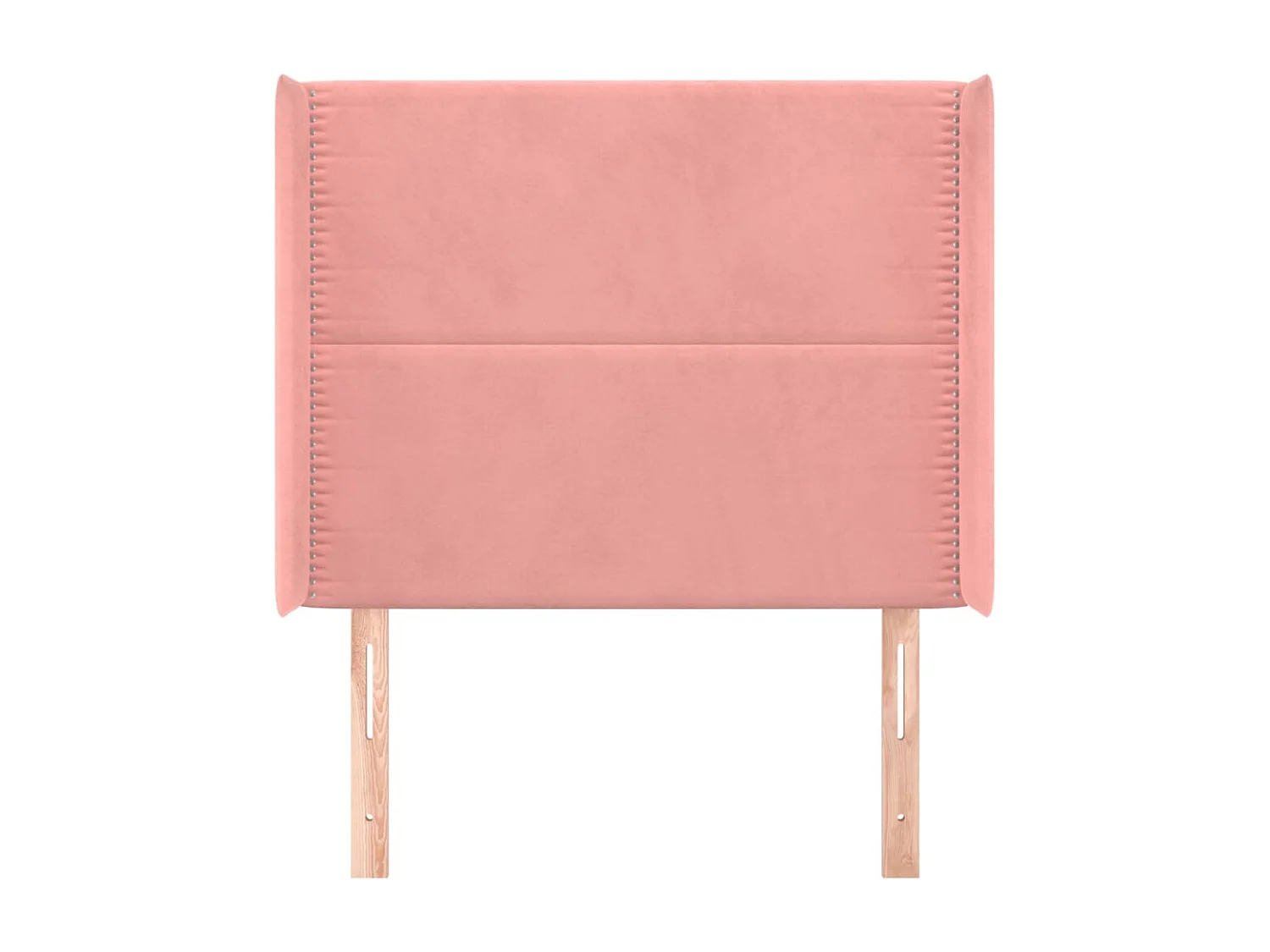 Tête de lit avec oreilles Rose 93x16x118/128 cm Velours POI33700 BonneVie Meuble