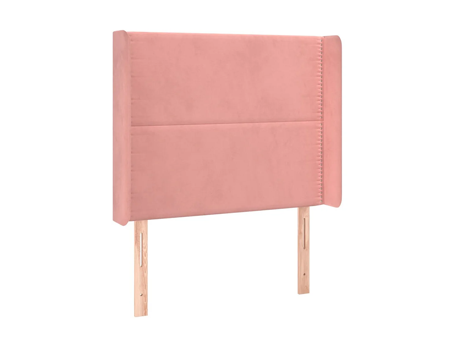Tête de lit avec oreilles Rose 93x16x118/128 cm Velours POI33700 BonneVie Meuble
