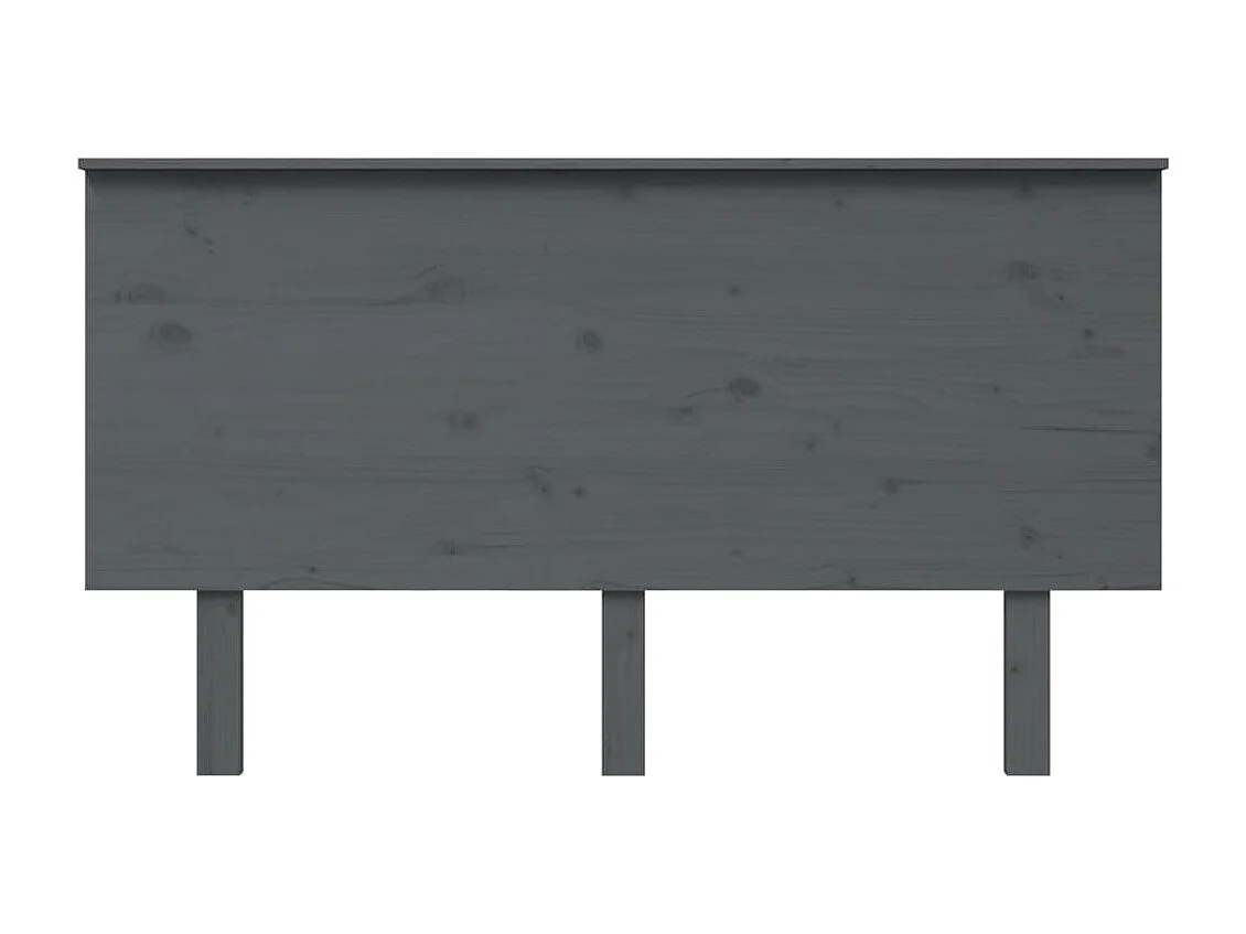 Tête de lit Gris 144x6x82,5 cm Bois massif de pin POI54079 BonneVie Meuble