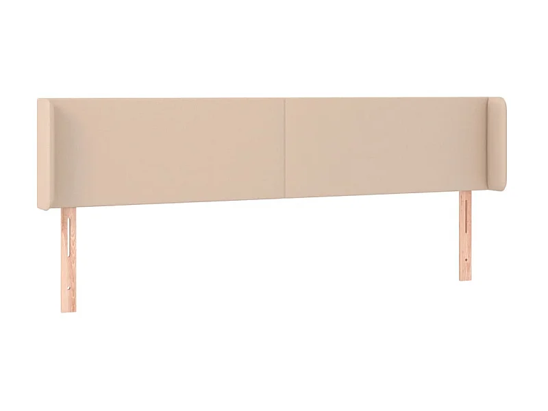 Kopfteil,Bettkopfteil mit Ohren Cappuccino-Braun 163x16x78/88 cm Kunstleder -gkd893786