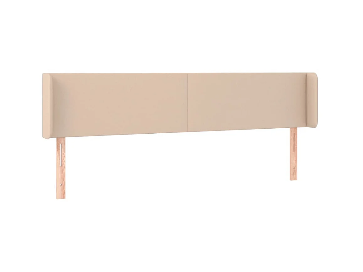 Tête de lit avec oreilles Cappuccino 163x16x78/88 cm Similicuir POI36105 BonneVie Meuble