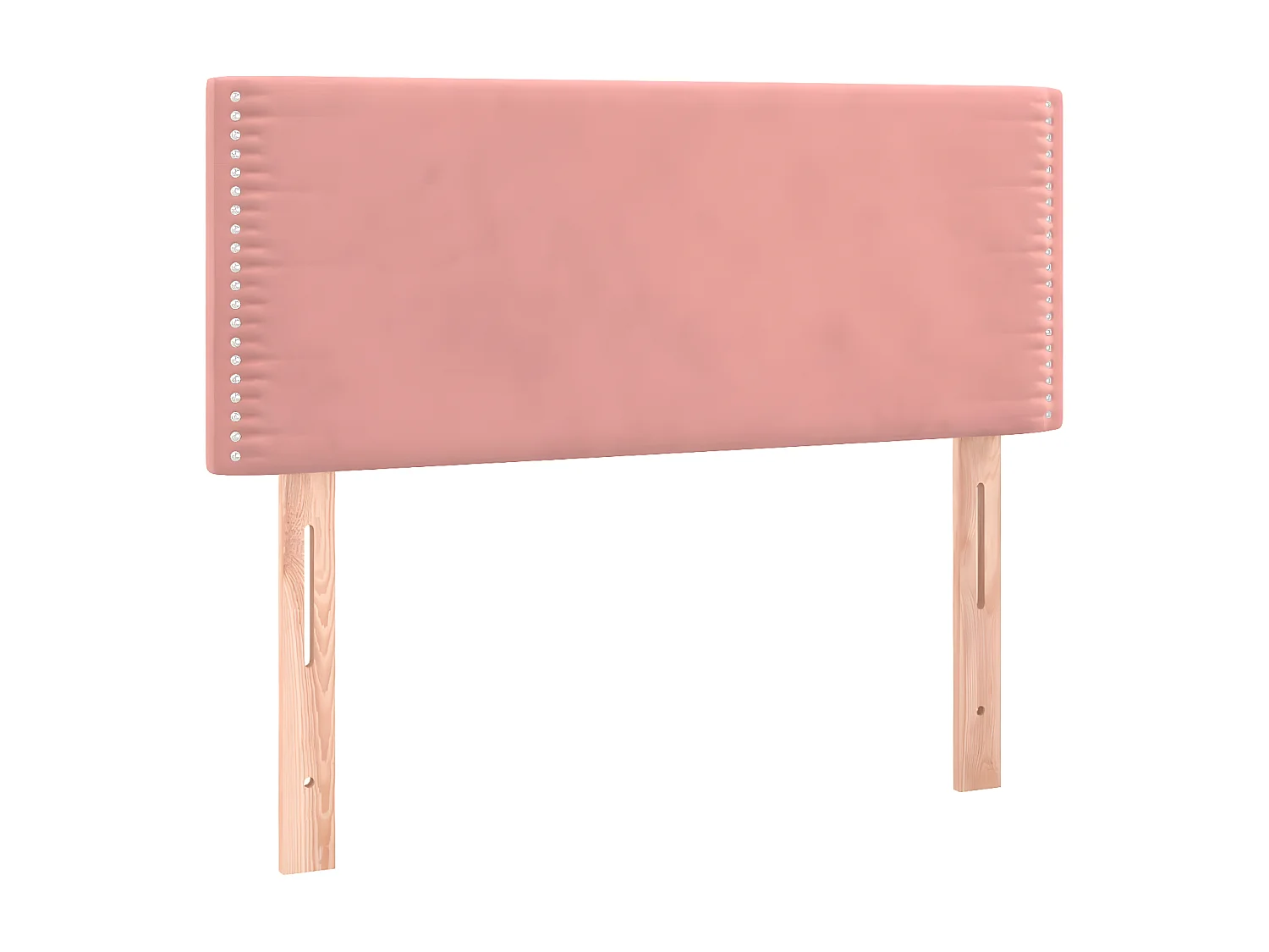 Tête de lit Rose 80x5x78/88 cm Velours POI17444 BonneVie Meuble