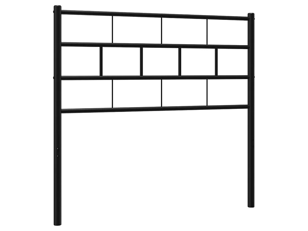 Tête de lit métal noir 80 cm POI60303 BonneVie Meuble
