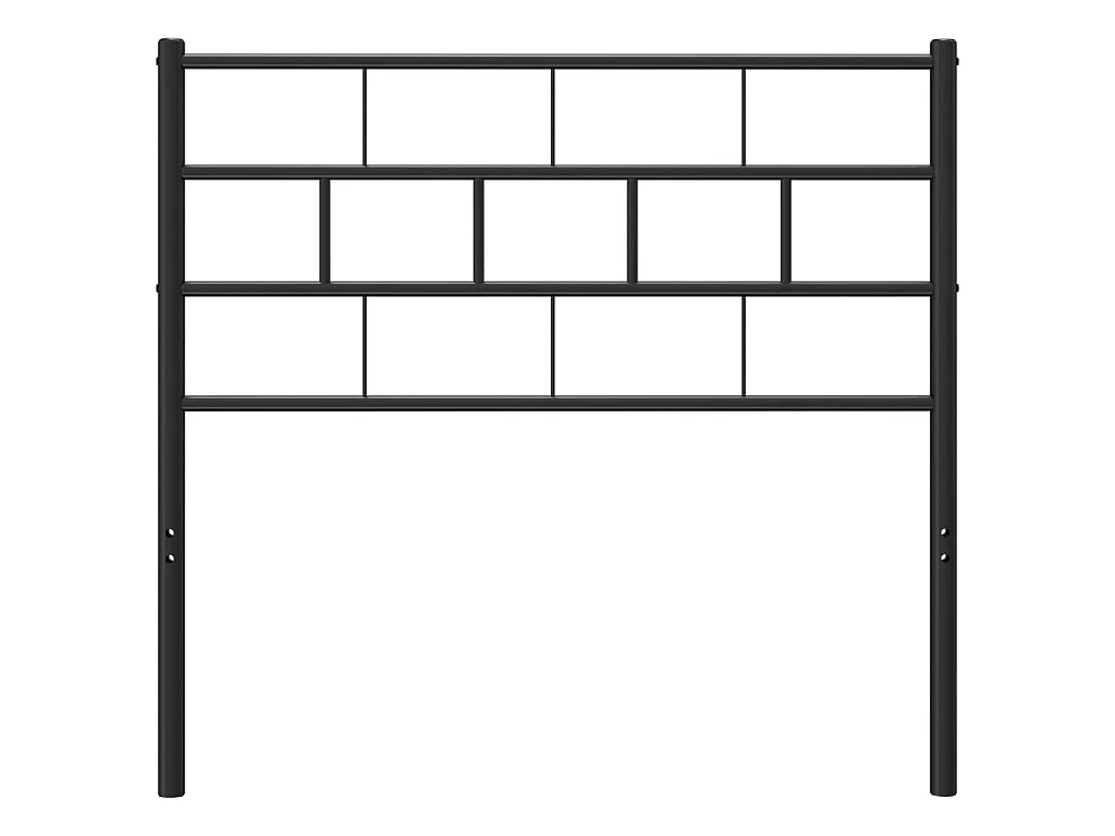 Tête de lit métal noir 80 cm POI60303 BonneVie Meuble