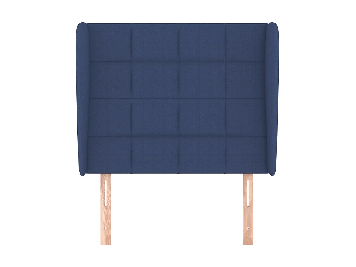 Cabecero con orejas de tela azul 93x23x118/128 cm ES75764