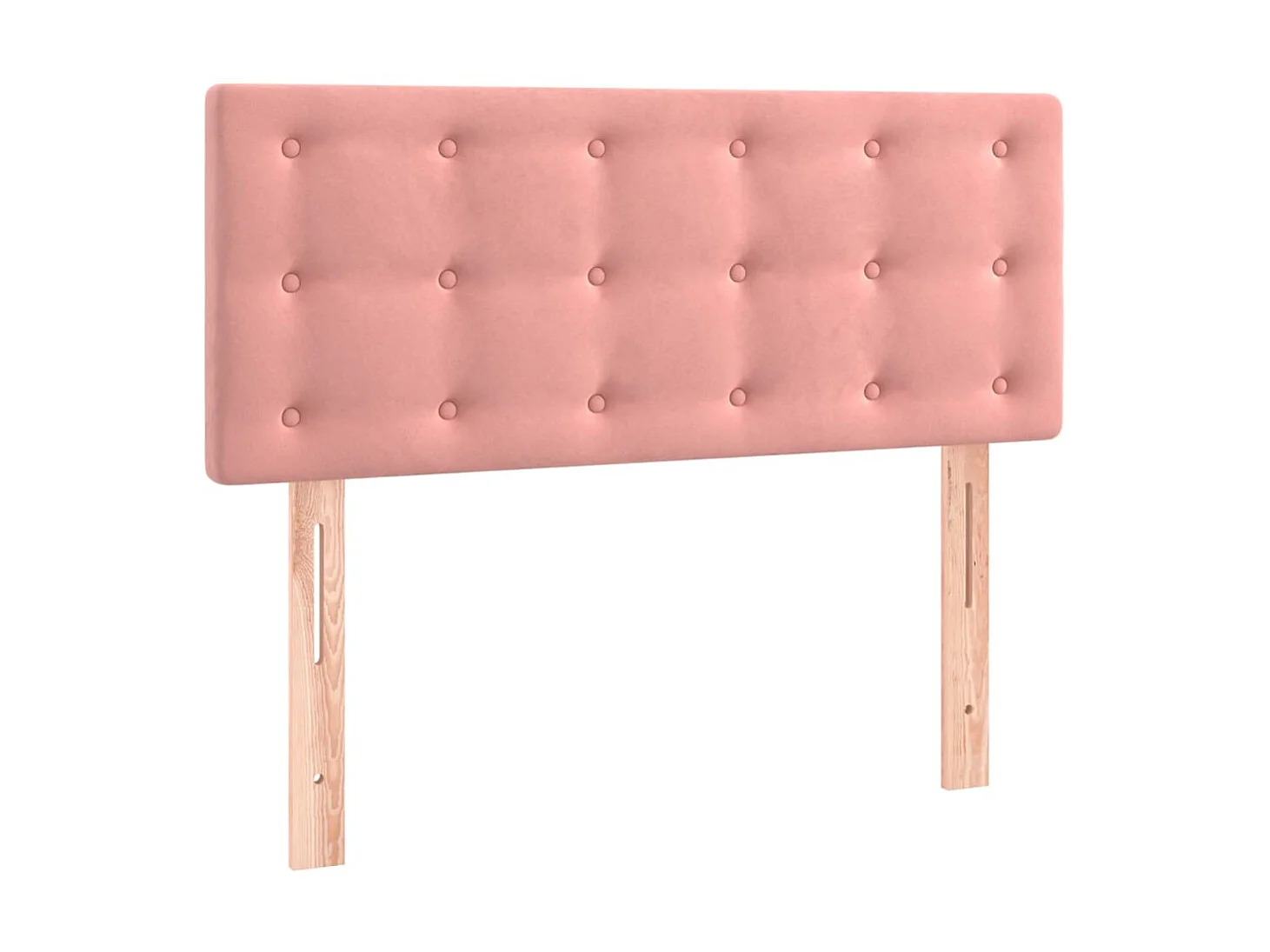 Tête de lit Rose 100x5x78/88 cm Velours POI78464 BonneVie Meuble