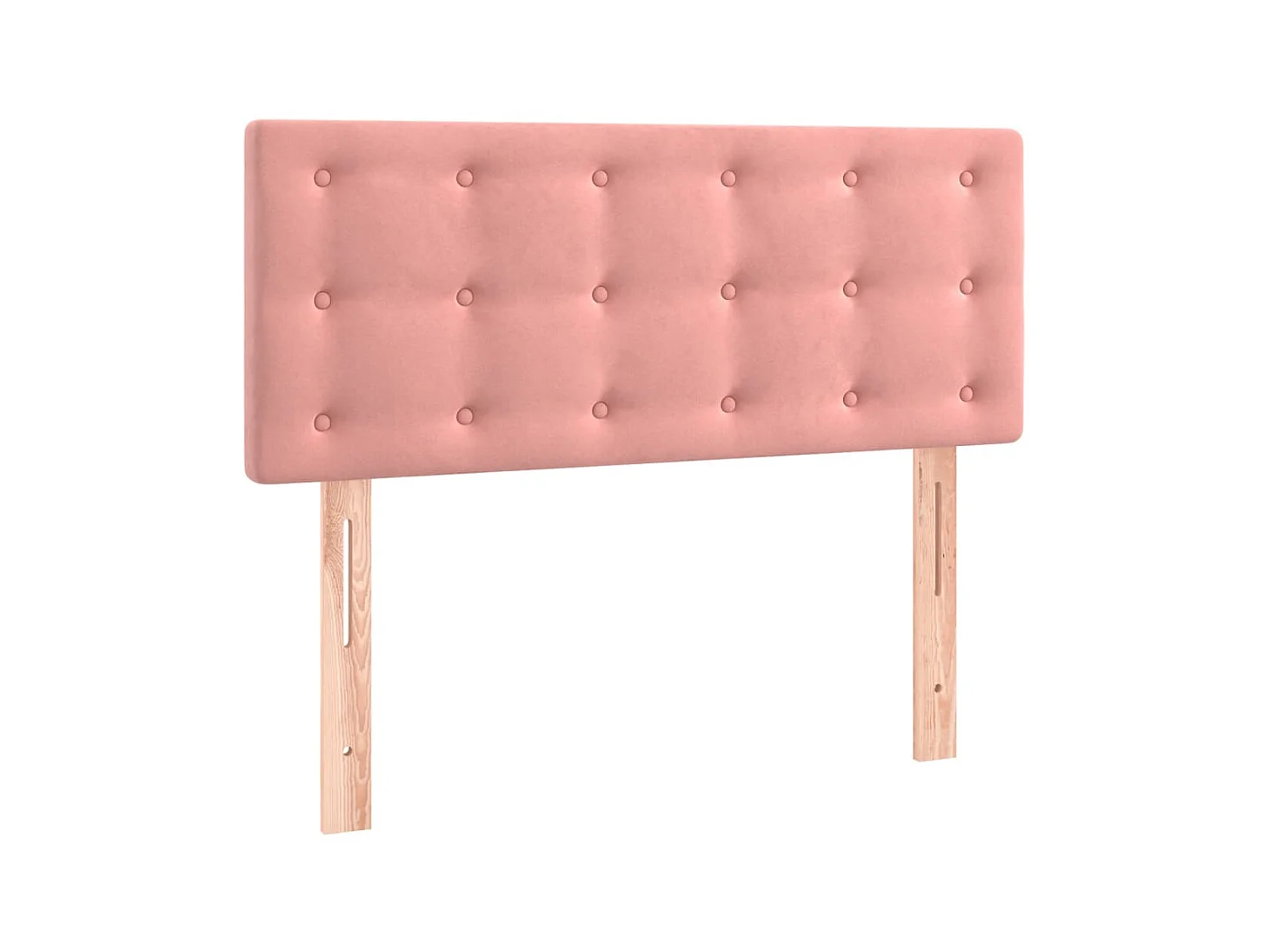 Tête de lit Rose 100x5x78/88 cm Velours POI78464 BonneVie Meuble