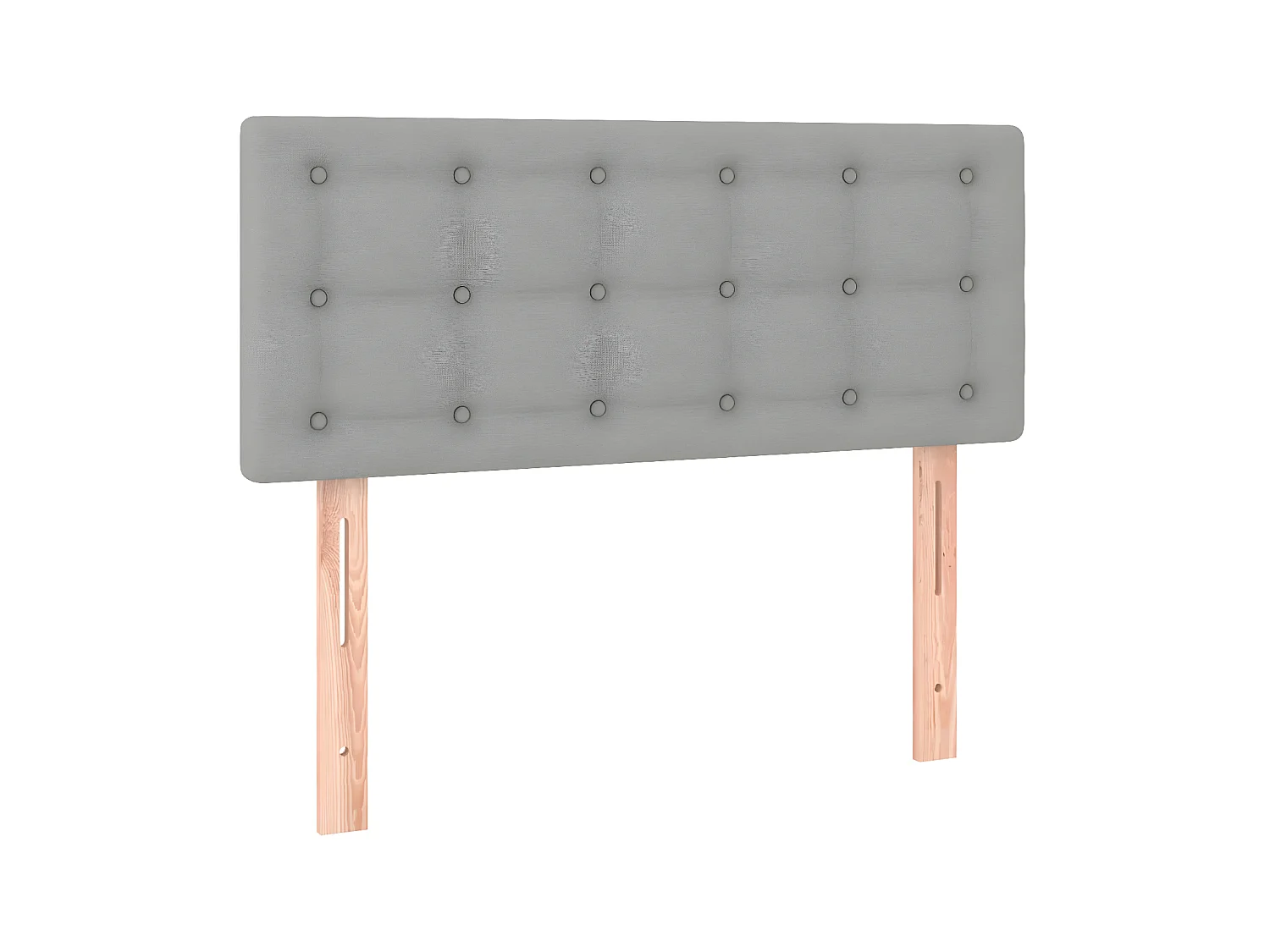 Testiera | Testata del letto Grigio Chiaro 80x5x78/88 cm in Tessuto