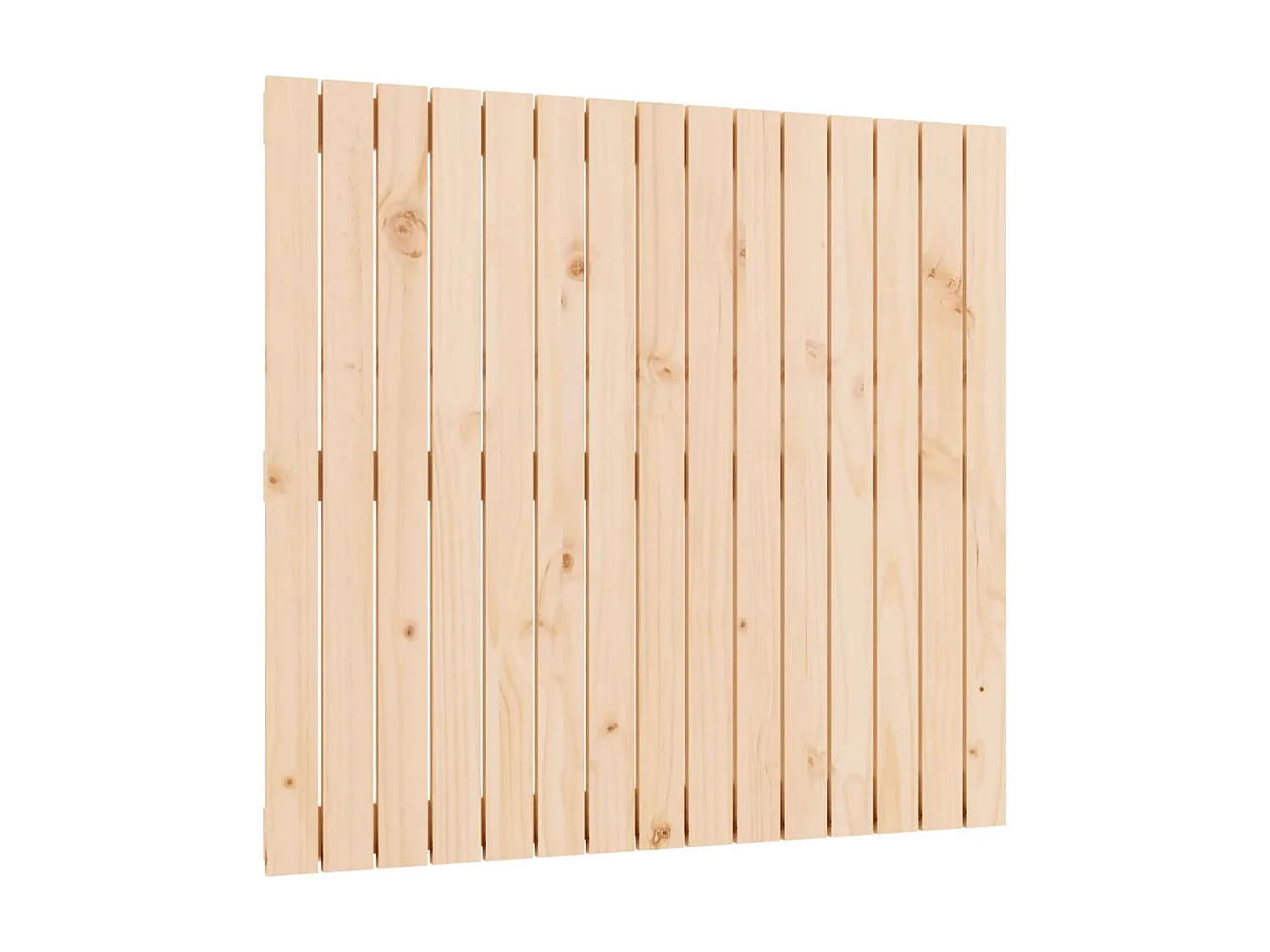Cabecero de cama de pared madera maciza de pino 95,5x3x90 cm ES67234