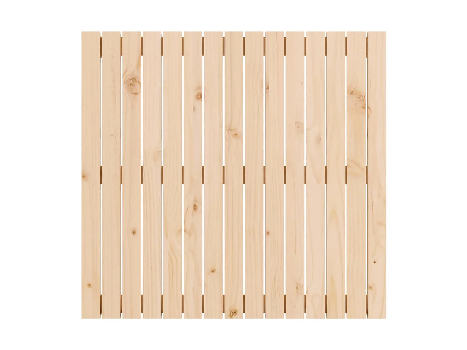 Cabecero de cama de pared madera maciza de pino 95,5x3x90 cm ES67234