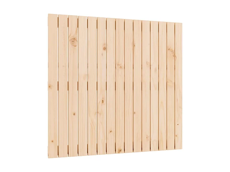 Tête de lit murale 95,5x3x90 cm Bois massif de pin POI21634 BonneVie Meuble
