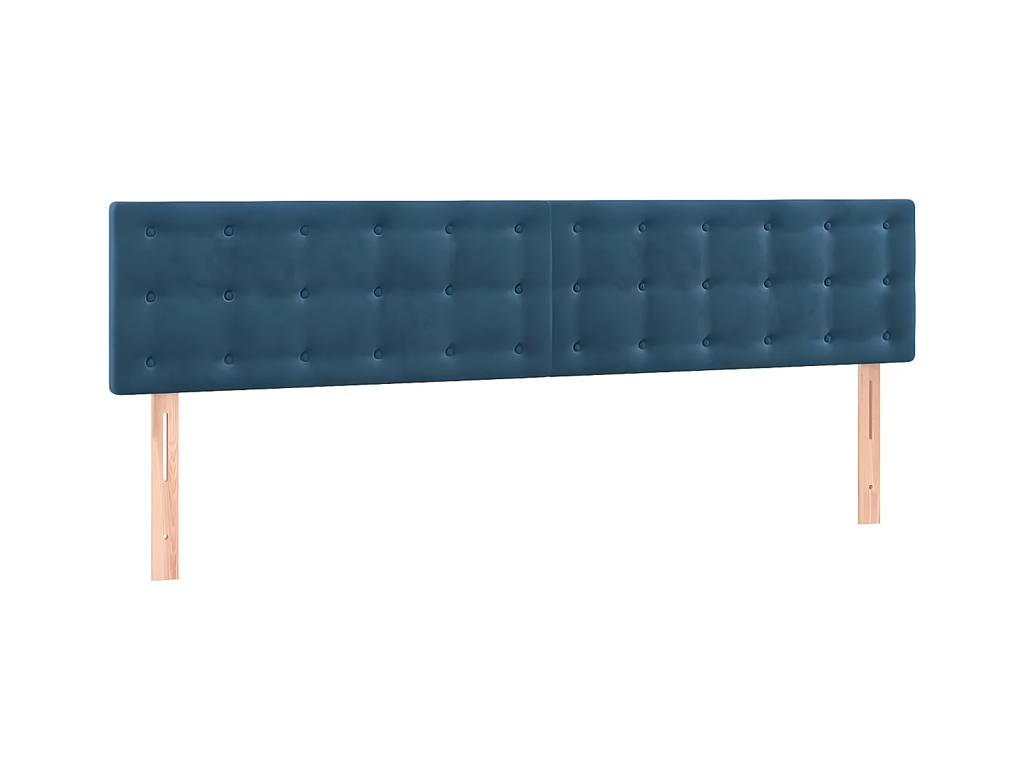 Têtes de lit 2 pcs Bleu foncé 80x5x78/88 cm Velours POI46800 BonneVie Meuble