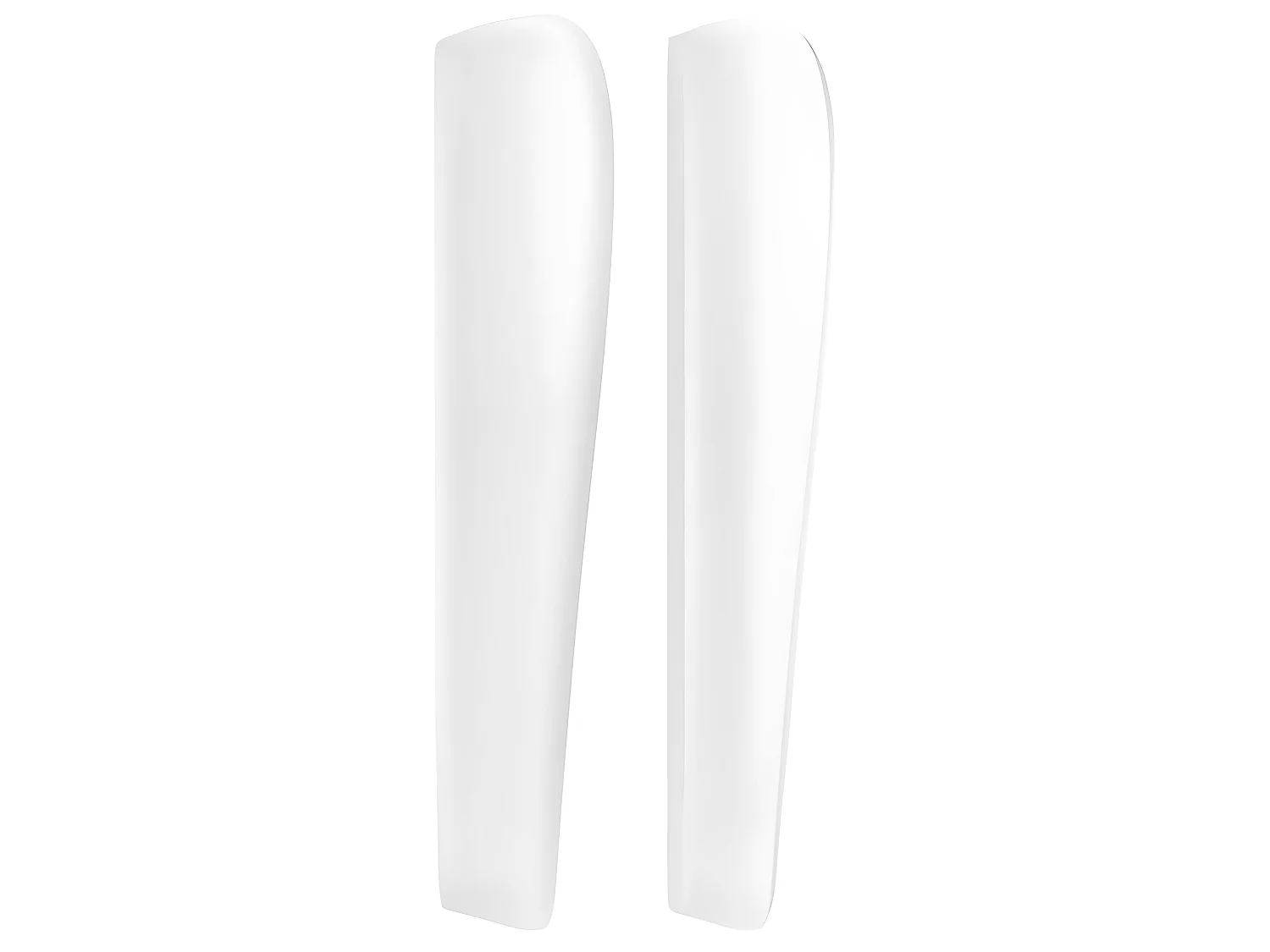 Cabeceira cama c/ abas couro artificial 93x23x118/128 cm branco PT841679