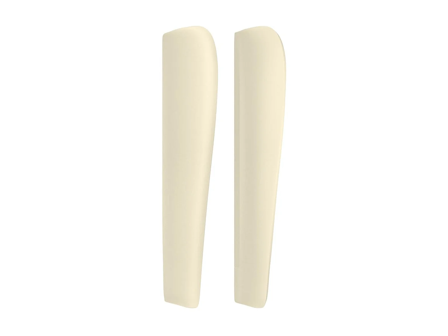 Tête de lit avec oreilles Crème 203x23x118/128 cm Similicuir POI42106 BonneVie Meuble