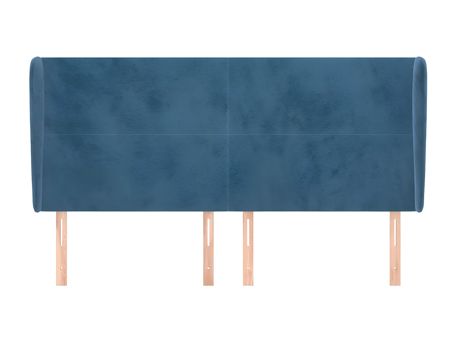 Tête de lit avec oreilles Bleu foncé 163x23x118/128 cm Velours POI91670 BonneVie Meuble