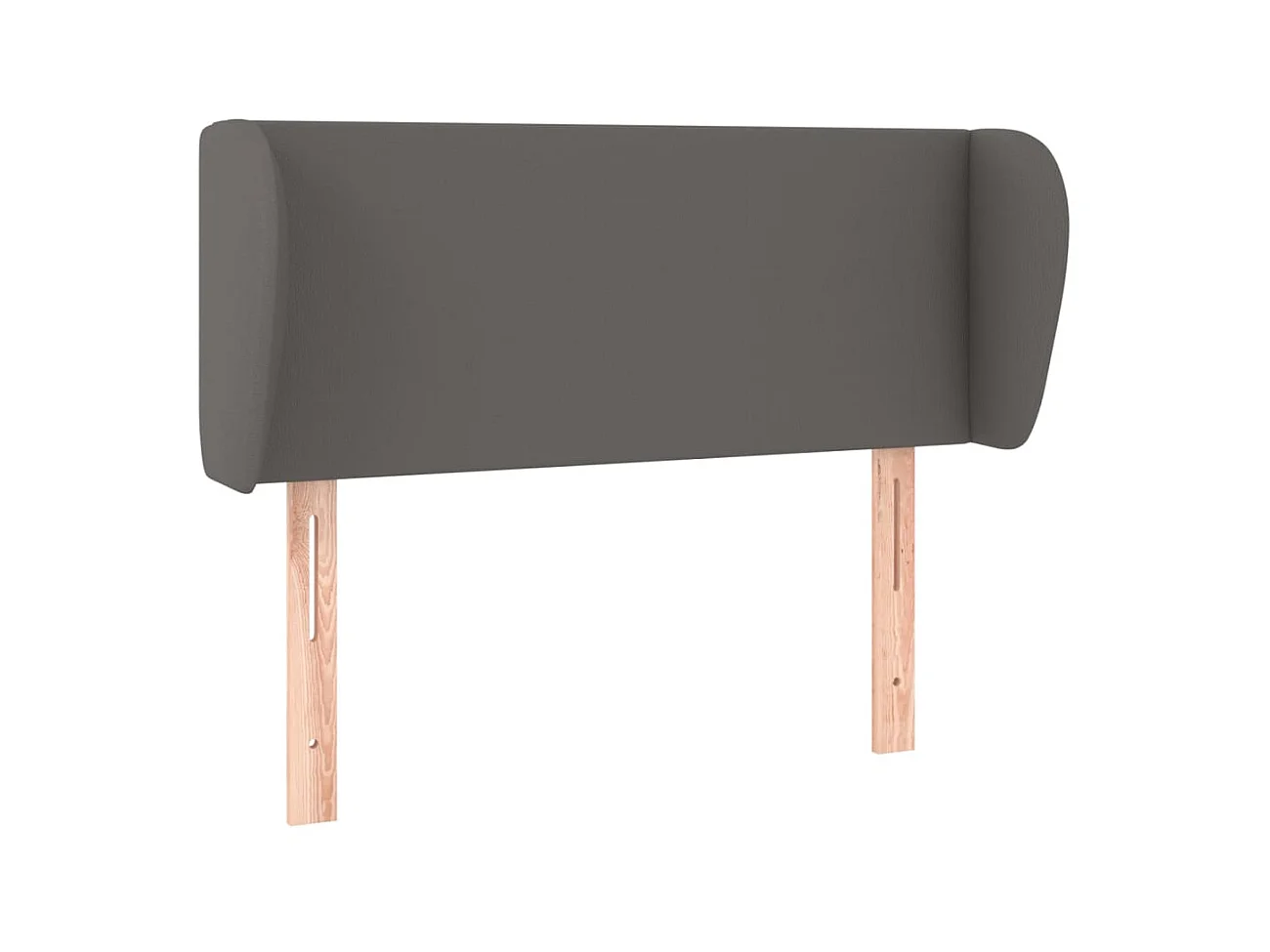 Tête de lit avec oreilles Gris 103x23x78/88 cm Similicuir POI59204 BonneVie Meuble