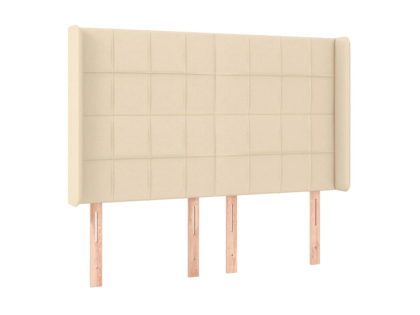 Tête de lit à LED Crème 147x16x118/128 cm Tissu POI48450 BonneVie Meuble