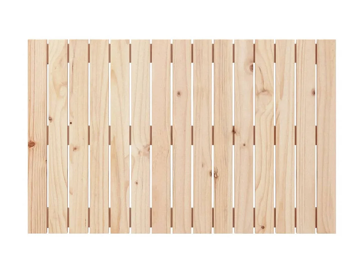 Tête de lit murale 95,5x3x60 cm Bois massif de pin POI39717 BonneVie Meuble