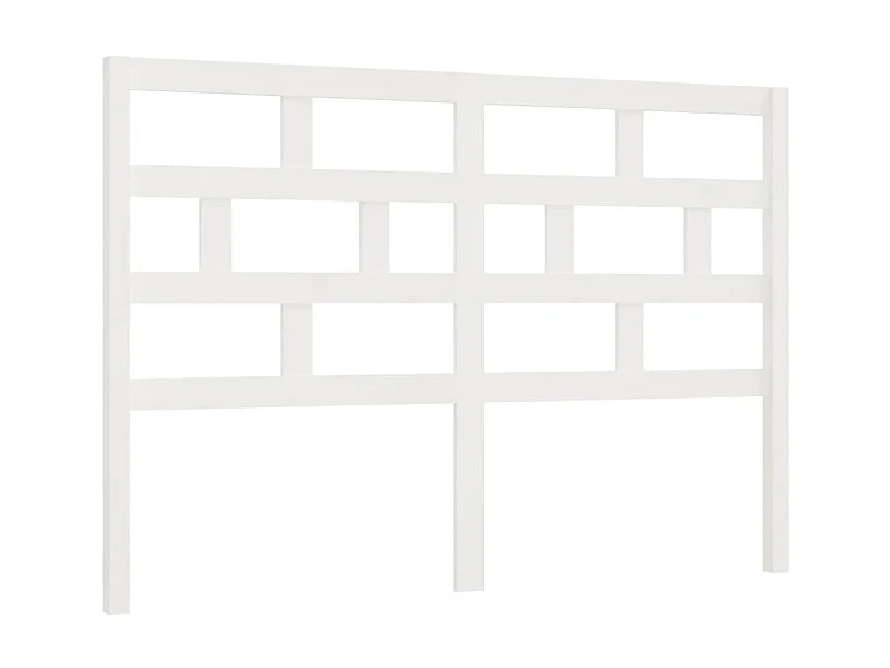 Tête de lit Blanc 141x4x100 cm Bois massif de pin POI34885 BonneVie Meuble