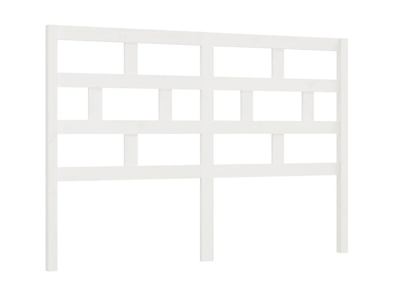 Cabeceira de cama 141x4x100 cm pinho maciço branco PT439763