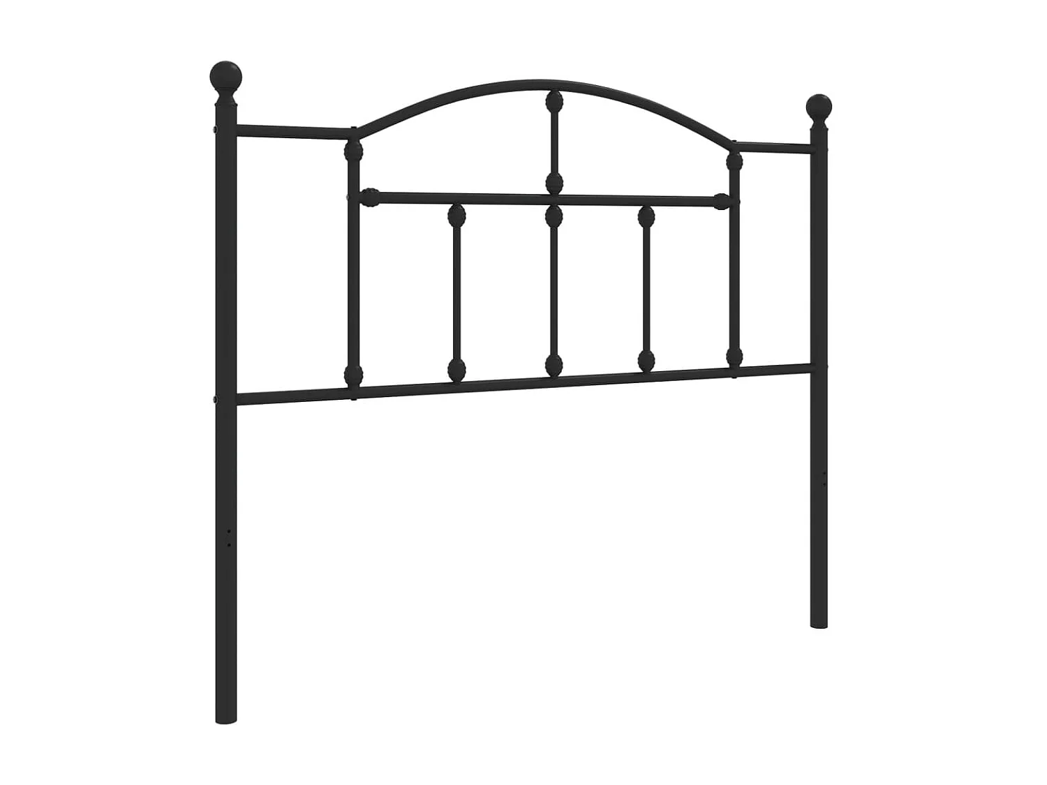 Cabecero de metal negro 107 cm ES49500