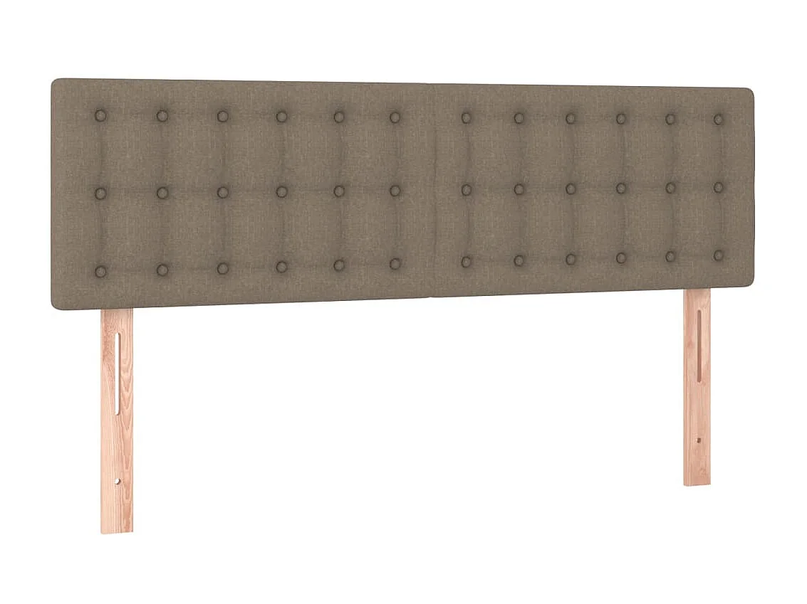 LED Kopfteil,Bettkopfteil Taupe 144x5x78/88 cm Stoff -gkd825737