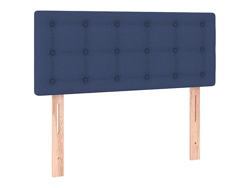 Cabeceira de cama tecido 90x5x78/88 cm azul PT756121