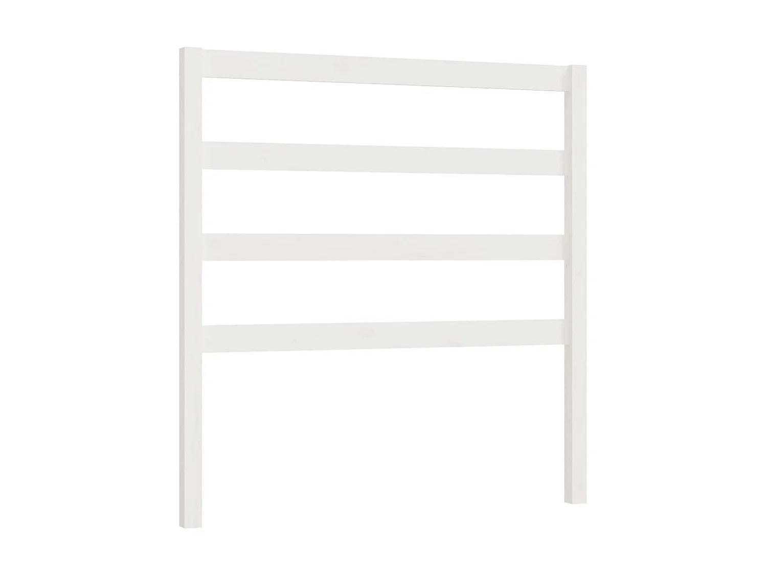 Tête de lit Blanc 95x4x100 cm Bois massif de pin POI45825 BonneVie Meuble