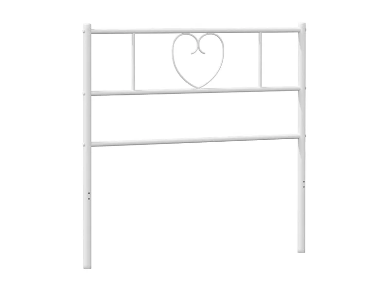 Cabeceira de cama 75 cm metal branco PT504395