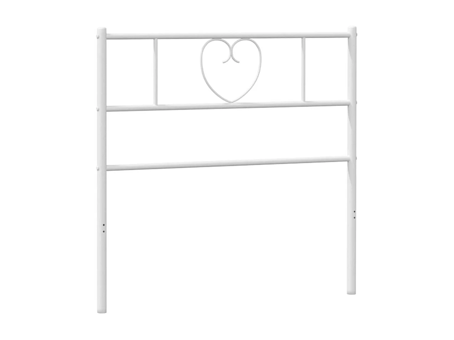 Cabeceira de cama 75 cm metal branco PT504395