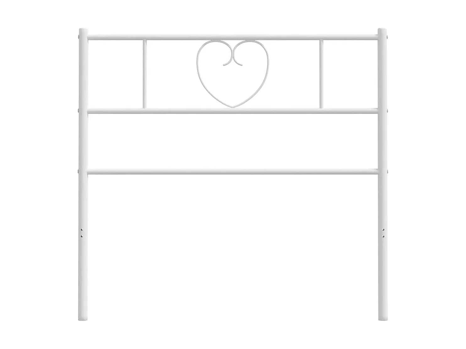 Cabeceira de cama 75 cm metal branco PT504395