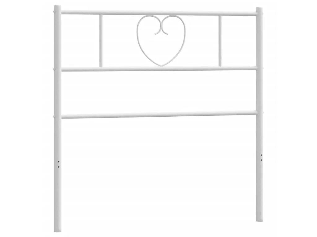 Tête de lit métal blanc 75 cm POI48270 BonneVie Meuble