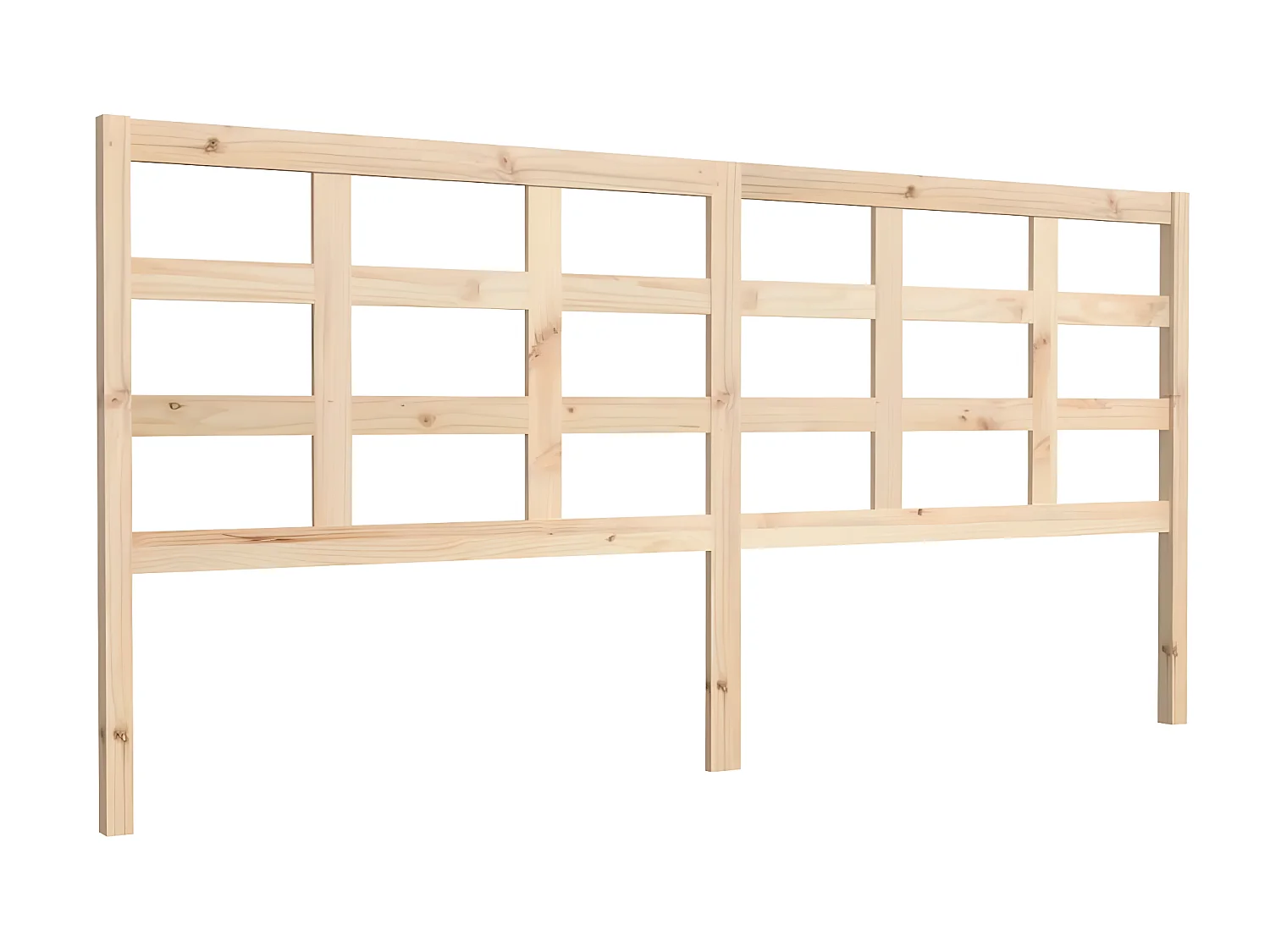 Testiera | Testata del letto per Letto 205,5x4x100 cm Legno Massello di Pino