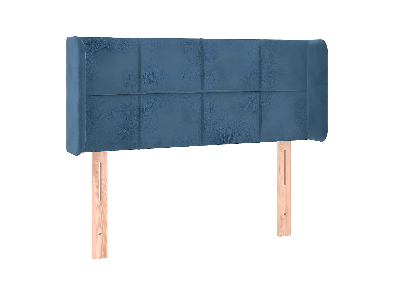 Testiera | Testata del letto ad Orecchio Blu Scuro 103x16x78/88 cm in Velluto