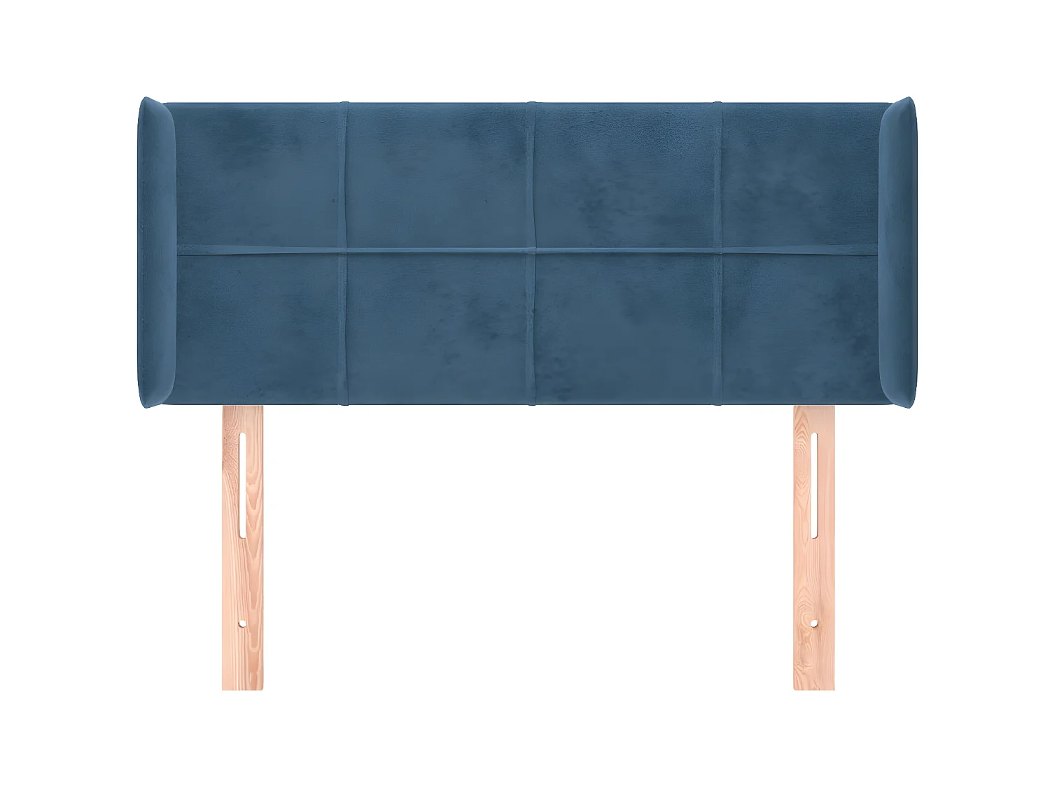 Kopfteil,Bettkopfteil mit Ohren Dunkelblau 103x16x78/88 cm Samt -gkd865900
