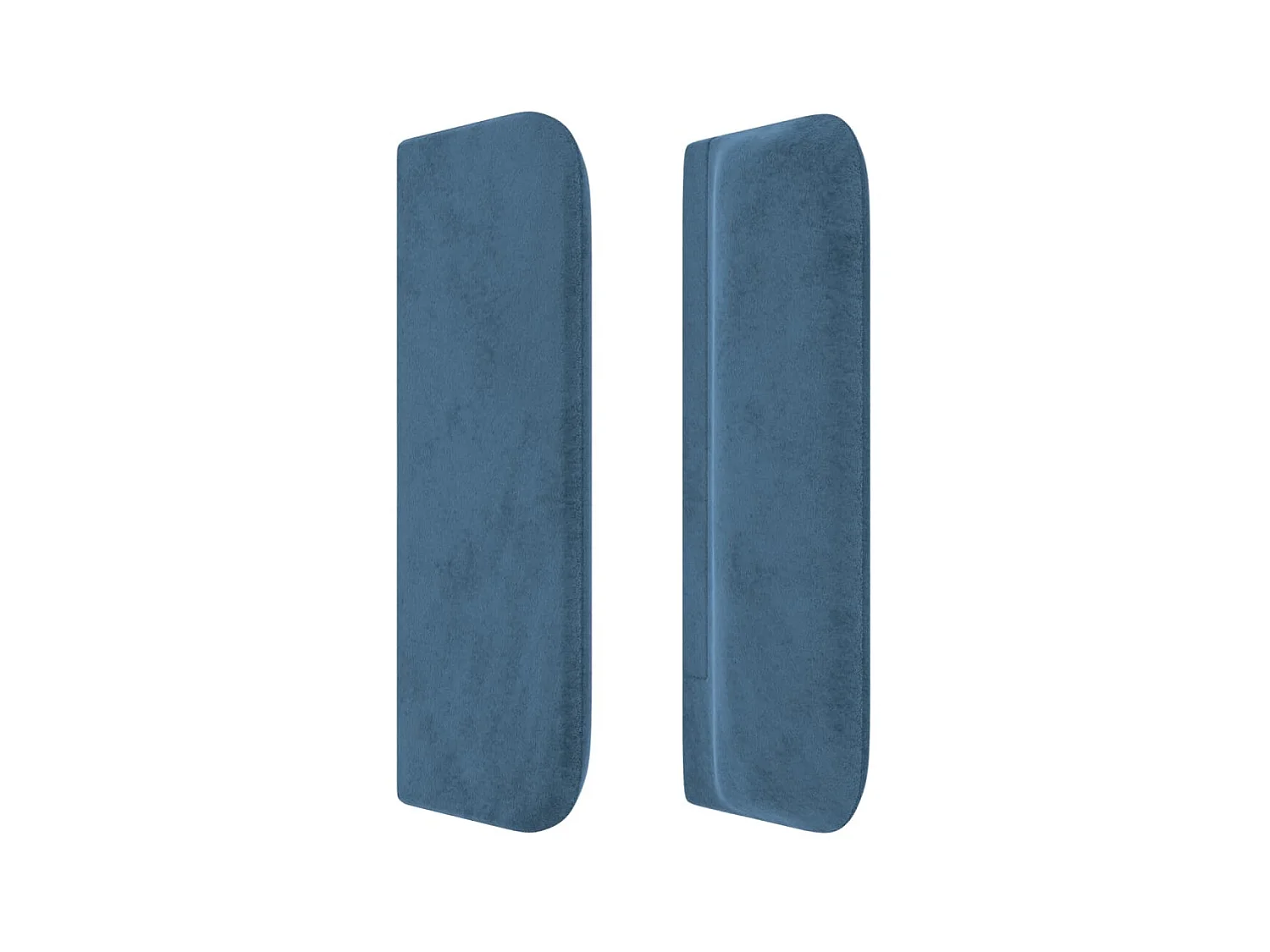Kopfteil,Bettkopfteil mit Ohren Dunkelblau 103x16x78/88 cm Samt -gkd865900